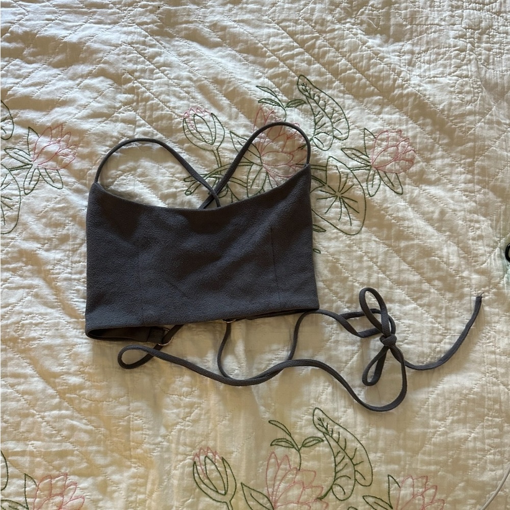 OH POLLY suede top